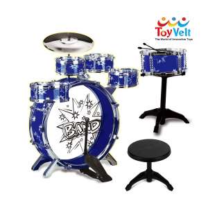 ToyVelt 12 Pieces Kids Jazz Drum Set