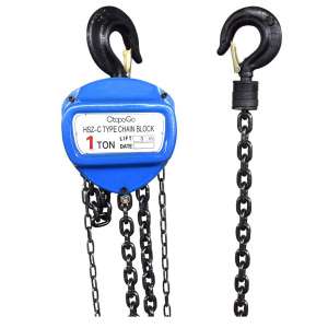 1 Ton 2200Lbs Capacity Manual Hand Engine Lever Block Chain Hoists Pulley Tackle Hoists Winch Lift