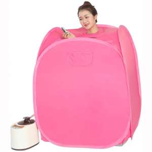 Smartmak Portable Steam Home Sauna Upgrade 2L Steamer, Lightweight Tent, One Person Full Body Spa for Weight Loss Detox Therapy