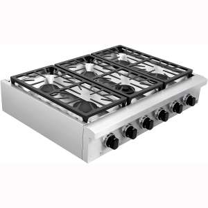 SDADI Kitchen Gas Cooktop 36" Stainless Steel Range top with 1 Dual Burner