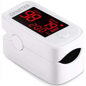 Fingertip Pulse Oximeter, Blood Oxygen Saturation Monitor for Pulse Rate with Lanyard