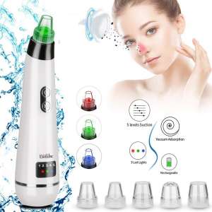 Blackhead Remover Vacuum Pore Cleaner - Acne Comedone Extractor Tool Exfoliating Machine Removal Beauty IPL Device with 5 Adjustable Suction Power