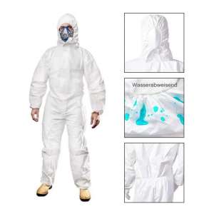 Qucover White Disposable Coveralls Suits