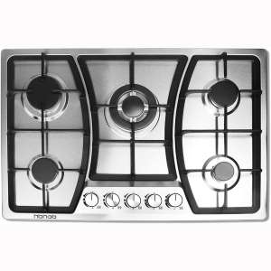 30 inches Gas Cooktop 5 Burners Gas Stove gas hob stovetop Stainless Steel Cooktop 5 Sealed Burners Cast Iron Grates
