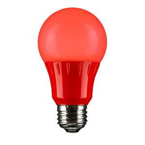 Sunlite A19 3W RED LED 120V 25,000hrs Light Bulbs
