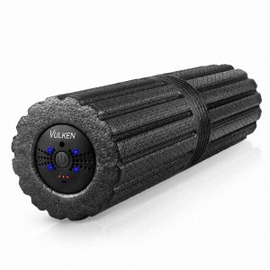Vulken Extra Long 17” Vibrating Foam Roller 4 Speeds 3800RPM High Intensity Quick Charge Electric Foam Roller Tissue Massager for Muscle Recovery
