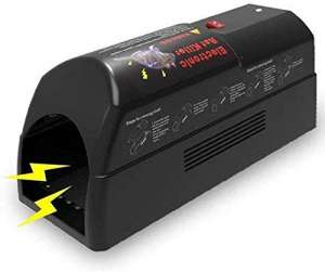 ASPECTEK Rat Killer Electric and Electronic Rat Trap with AC Adapter, Black