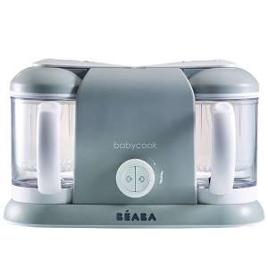 BEABA Babycook Plus 4 in 1 Steam Cooker and Blender, 9.4 cups, Dishwasher Safe, Cloud