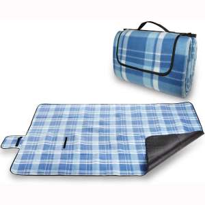 Extra Large Picnic Blanket & Outdoor Beaches Blanket - Blue 60 x 80 Inches