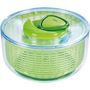 ZYLISS Easy Spin Salad Spinner, Large, Green, BPA Free