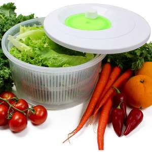 K Basix Large Salad Spinner 4.5 L – Vegetable or Lettuce Dryer