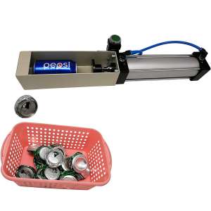 Aluminum Can Crusher, Heavy Duty Pneumatic Cylinder Soda Beer Can Crusher, Eco-Friendly Recycling Tool