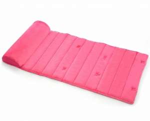 My First Mat, Memory Foam Mat Pad, Attached Removable Pillow, Pink