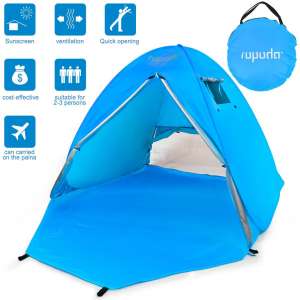 ROPODA Beach Tents for babies, Portable Pop up Sun Shelter-Automatic Instant Family UV 2-3 Person Canopy Tent for Camping