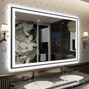 Yamazakura LED Bathroom Mirror 48x32 with Backlit