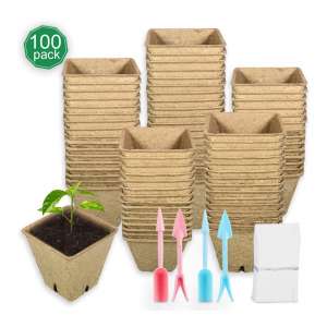 UNIQUELOVER 100% Eco-Friendly Peat Pots for Seedling