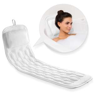 COMFYSURE Bath Cushion for Tub - Extra-Large Full Body Bath Tub Pillow & Non-Slip Spa Bathtub Mat Mattress Pad