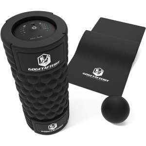 GGAI Vibrating Foam Roller for Physical Therapy - Exercise with Yoga Mat - Lacrosse Ball