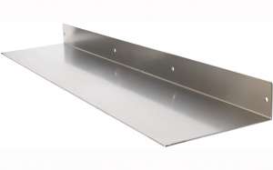 Buhbo Floating Shelf Wall Mounted (8 inch x 36 inch) Heavy Duty Industrial Modern, Brushed Stainless Steel