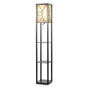 Consciot 63’’ Modern Floor Lamp with a Shelf Pull-Chain Switch