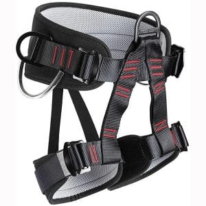 HandAcc Climbing belts, Thicken Professional Half Body Safety Belt for Rock Climbing, Fire Rescue, Expanding Training and Outdoor Adventure Activities