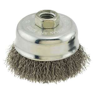 IVY Classic 3 Inches Stainless Steel Crimped Wire Cup Brush