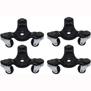 Grip 3 Wheel Furniture, Cabinet, Piano Movers Dolly 4 Pack (160 lb)