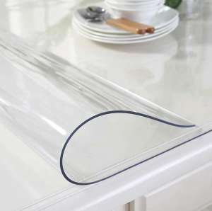 OstepDecor Custom 60 x 36 Inch Clear Table Cover Protector, 1.5mm Thick Table Protector