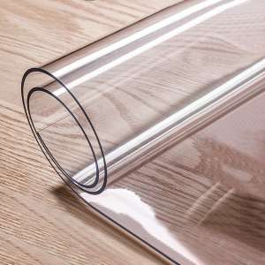 Lehom 48 x 24 Inch Plastic Sheet 2mm Thick PVC Clear Desk Cover Protector