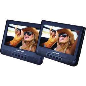 Sylvania 10.1-Inch Dual Screen Portable DVD Player with USB Card Slot to Play Digital Movies