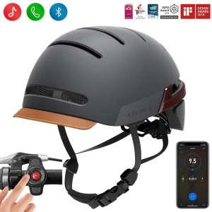 LIVALL Smart Bike Helmet with Auto Sensor LED,Turn Signal Tail Lights,Connects via Bluetooth, Certified Comfortable Cycling Helmet