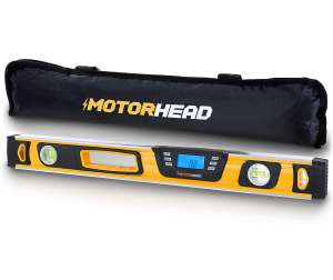 MOTORHEAD 24-Inch 0 - 180 SMART DIGITAL Level, LCD Screen, Audible Alerts, Water