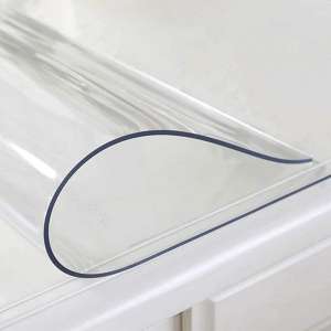 Rectangle Clear Plastic Protective Table Cover - Heavy Duty