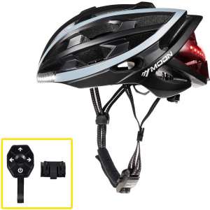 MOON Cycling Helmet with Wireless Turn Signal Bicycle Helmets Bike Helmet Men Women, Only 270g 10H Working Time