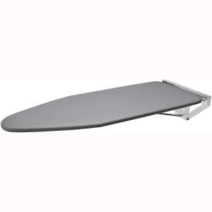 Eureka_MFG Compact Wall Mounted Ironing Board - Silver Wall Fixing Plate