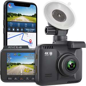 Rove R2-4K Camera Recorder Dash Cam with Night Vision and 150° Wide Angle