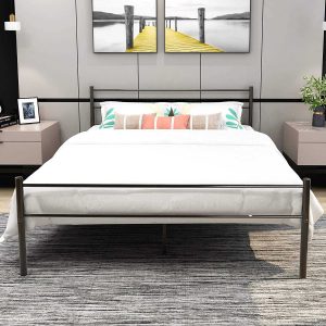 BOFENG Metal Bed Frame with Headboard