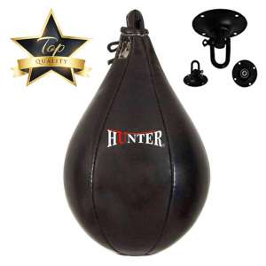 HUNTER Speed Bag Boxing Cow Hide Leather