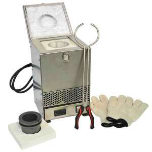 Hardin HD-234SS 70 oz Stainless Steel Tabletop Melting Furnace with 2kg Crucible 110 Volt 1.5KW