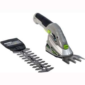 Earthwise Cordless Rechargeable 2-in-1 Shrub Shear and Hedge Trimmer Combo