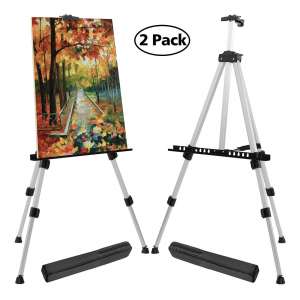 T-SIGN Reinforced Easel Stand with Adjustable Height, 2 Pack