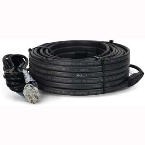 Xarex XGR Self Regulating Roof Gutter De-Icing Heating Cable 75ft - Pre-Assembled Heat Trace Tape for Ice Dam Prevention