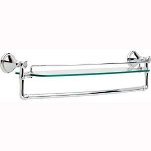 Delta Faucet 79711 Cassidy 24" Glass Shelf with Towel Rack, Polished Chrome