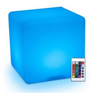 HOMCOM 16 Adjustable Color Changing Cube