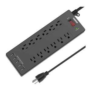 POWERIVER Power Strip Surge Protector with 12 Outlets
