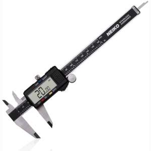 Neiko 01407A Electronic Digital Caliper Stainless Steel Body with Large LCD Screen | 0 - 6 Inches | Inch:Fractions:Millimeter Conversion,Silver:Black
