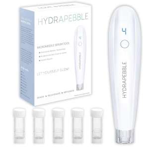 HYDRAPEBBLE derma pen microneedling professional beauty kit with 0.25 mm and nano cartridges skin care tool