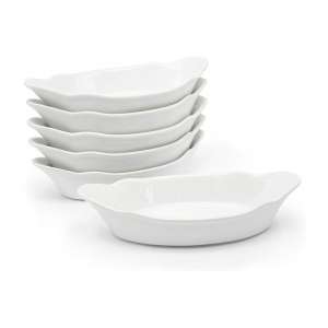 KooK Set of 6 Ceramic Gratin Dishes