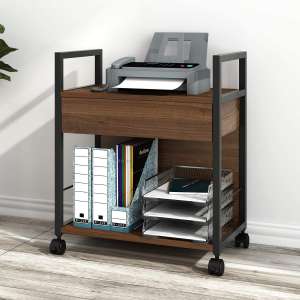 DEVAISE Mobile Printer Stand with Storage Drawer