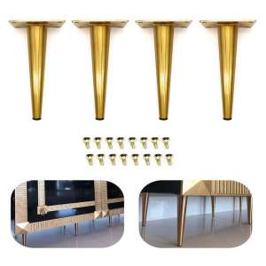 WOOZOOY 7.5 Inches 4 Pieces Metal Furniture Legs
